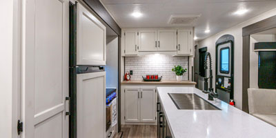 2025 Venture RV SportTrek Touring Edition STT343VIK Travel Trailer Kitchen Galley