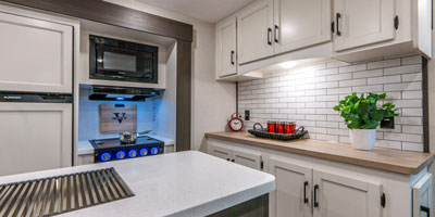 2025 Venture RV SportTrek Touring Edition STT343VIK Travel Trailer Kitchen Hutch