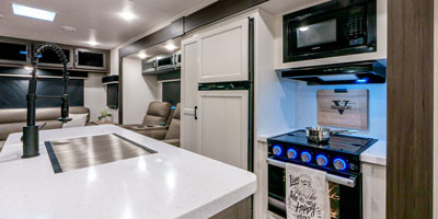 2025 Venture RV SportTrek Touring Edition STT343VIK Travel Trailer Kitchen Island