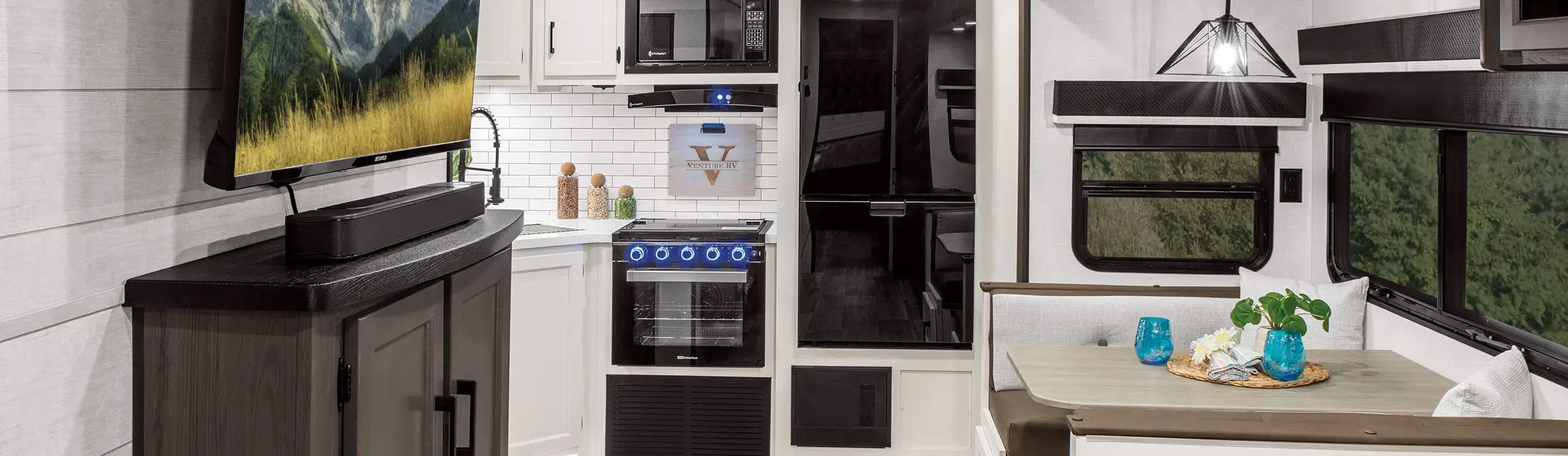 2026 Venture RV SportTrek Touring Edition Luxury Travel Trailer Kitchen
