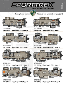 2026 Venture RV SportTrek Touring Edition Luxury Travel Trailers Flyer