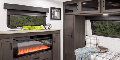 2026 Venture RV SportTrek Touring Edition STT272VRK Travel Trailer Bedroom Fireplace