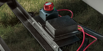 2026 Venture RV SportTrek Touring Edition STT333VMI Travel Trailer Exterior Battery Disconnect