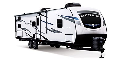 2024 Venture RV SportTrek ST291VTQ Travel Trailer Exterior Front 3-4 Door Side