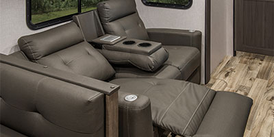 2024 Venture RV SportTrek ST333VIK Travel Trailer Theater Seating Reclined Left