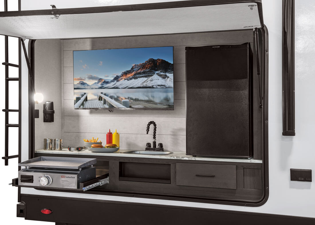 2026 Venture RV SportTrek ST271VRB Travel Trailer Exterior Kitchen