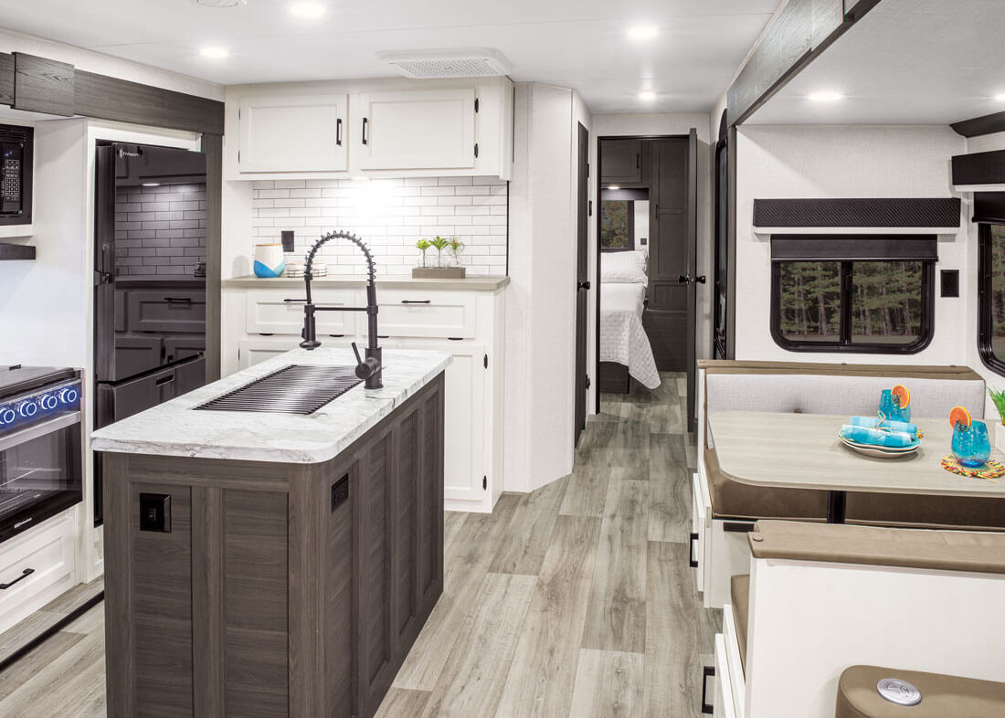 2026 Venture RV SportTrek ST327VIK Lightweight Travel Trailer Kitchen
