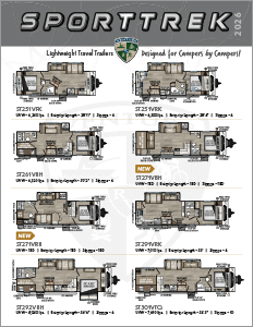 2026 Venture RV SportTrek Lightweight Travel Trailers Flyer