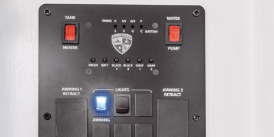 2026 Venture RV SportTrek ST327VIK Travel Trailer Control Panel