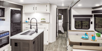 2026 Venture RV SportTrek ST327VIK Travel Trailer Kitchen Dinette