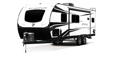 2023 Venture RV Stratus SR221VRK Travel Exterior Front 3-4 Off Door Side