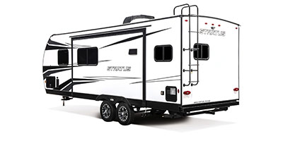2023 Venture RV Stratus SR221VRK Travel Exterior Rear 3-4 Off Door Side