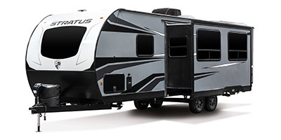 2023 Venture RV Stratus SR261VRB Travel Exterior Front 3-4 Off Door Side with Slide Out