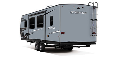 2023 Venture RV Stratus SR261VRB Travel Exterior Rear 3-4 Off Door Side