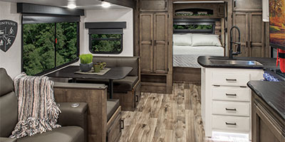2024 Venture RV Stratus SR291VQB Travel Trailer Kitchen Dinette