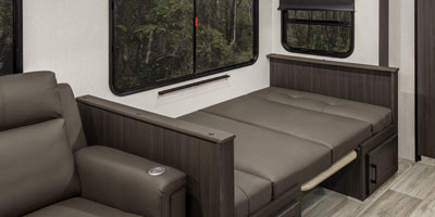 2025 Venture RV Stratus SR281VBH Travel Trailer Dinette Down