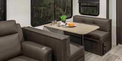 2025 Venture RV Stratus SR281VBH Travel Trailer Dinette Up