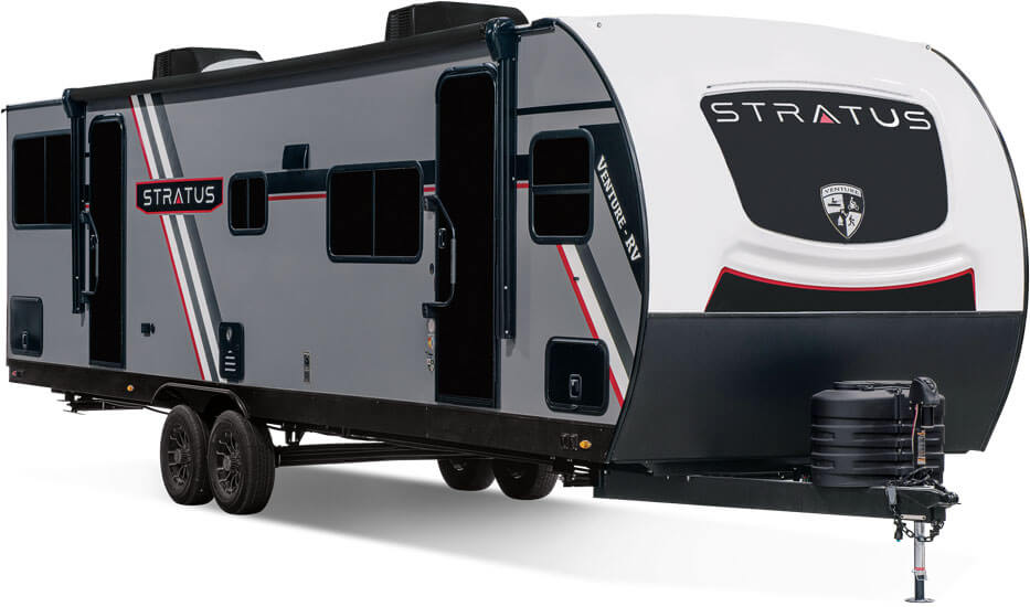 2026 Venture RV Stratus SR282VFD Travel Trailer Exterior Aerodynamic Front Cap
