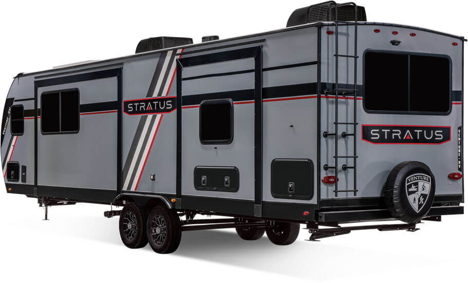2026 Venture RV Stratus SR282VFD Travel Trailer Exterior Laminated Rear Wall