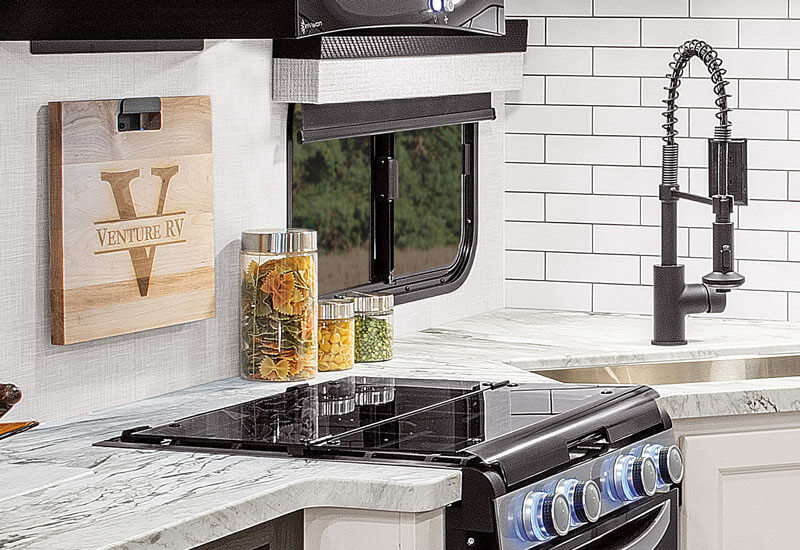 2026 Venture RV Stratus SR282VFD Travel Trailer Kitchen Cutting Board