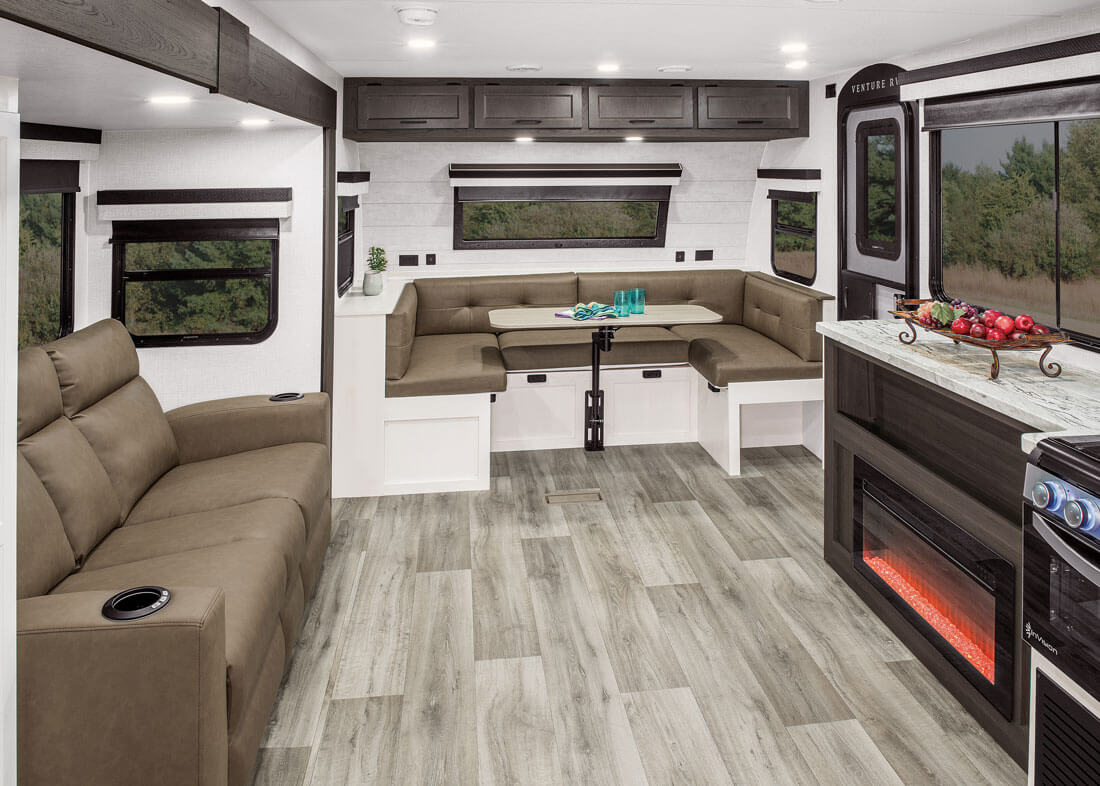 2026 Venture RV Stratus SR282VFD Ultra Lite Travel Trailer Living Room