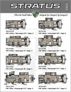2026 Venture RV Stratus Ultra Lite Travel Trailers Flyer