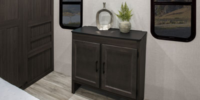 2026 Venture RV Stratus SR302VBH Travel Trailer Bedroom Cabinet