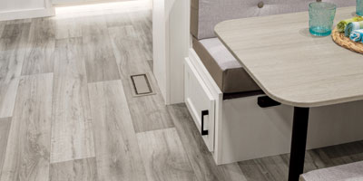 2026 Venture RV Stratus SR302VBH Travel Trailer Dinette Storage