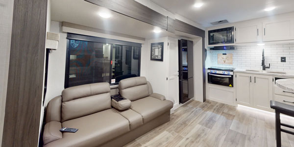 2026 Venture RV Stratus SR302VBH Travel Trailer Interior 360