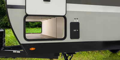 2027 Venture RV Stratus SR231VRK Travel Trailer Exterior Off Door Side Pass thru