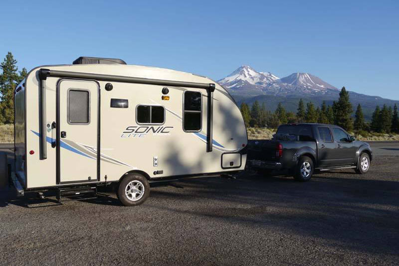 Sonic Lite Travel Trailer at Campsite